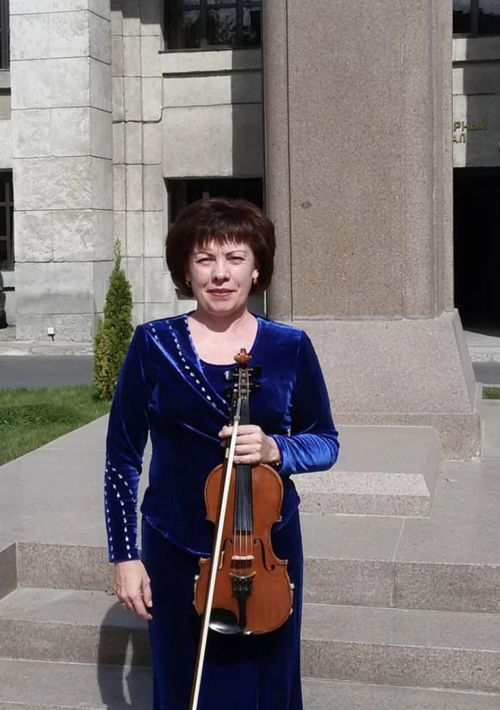 Olga Gerasimenko mit ihrer Violine