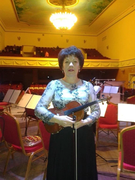 Olga Gerasimenko mit ihrer Violine
